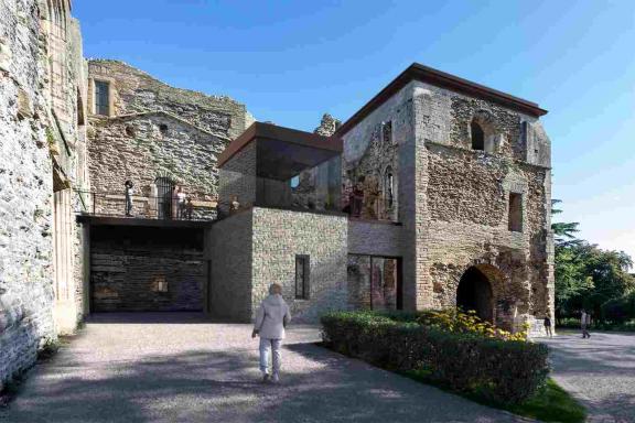 CGI image from behind the Newark 