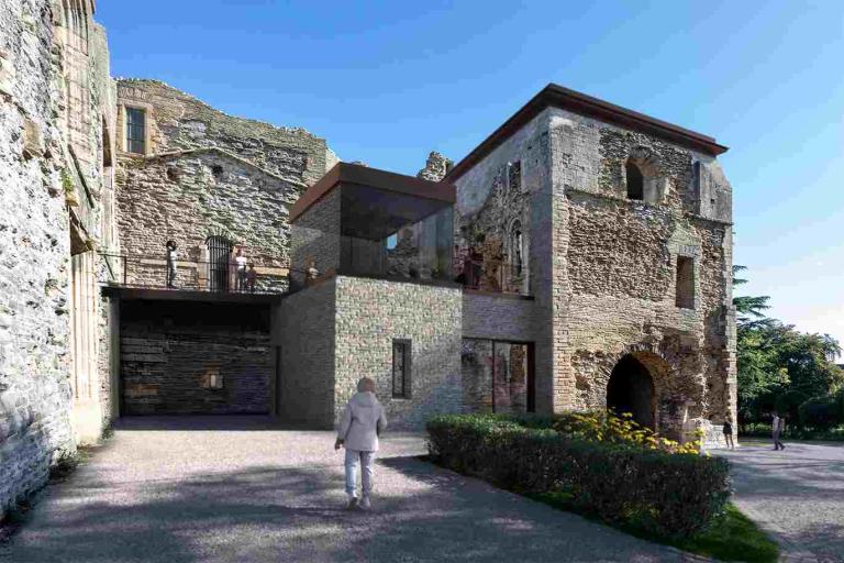CGI image from behind the Newark 