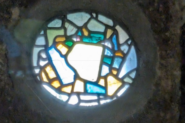 Round window at Jarrow Monastery